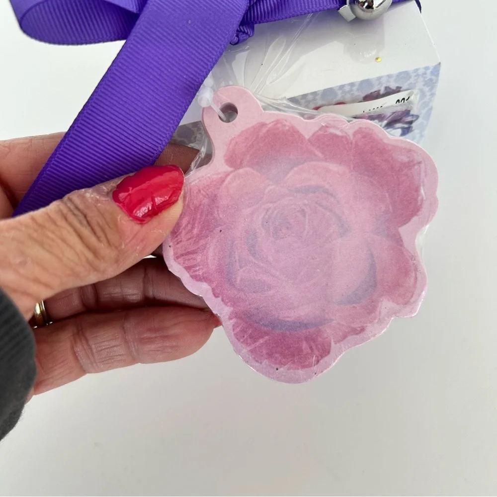 Lady Jayne Notepad Block with Purple Ribbon and pen NWT